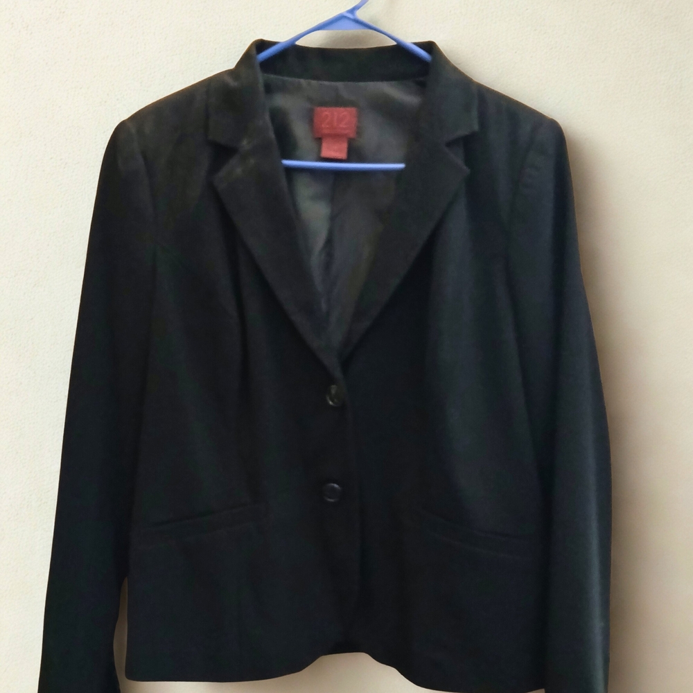 212 Collection Women's Vintage Black Blazer Jacket